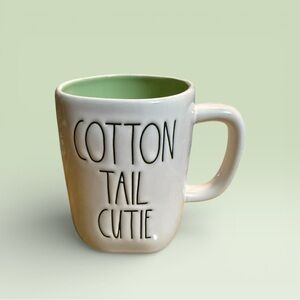 Rae Dunn "Cotton Tail Cutie" Mug w/ Light Green Interior